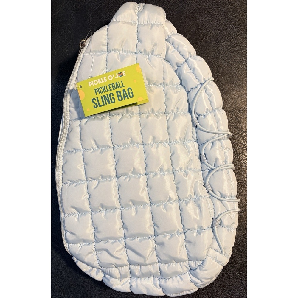 Pickle O'Joe Quilted Sling Pickleball Racket Bag - Dusty Gray NWT